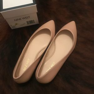 Nine West nude flats